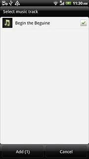 When the box next to an audio file is ticked (V), it's selected.