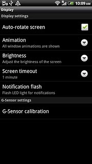 Press Screen timeout.