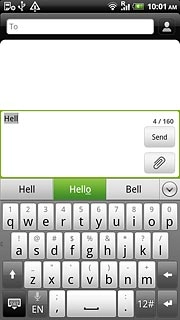 Press arrow down to see more words.