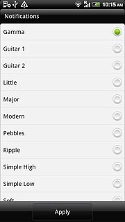 Press the required message tone to listen to it.