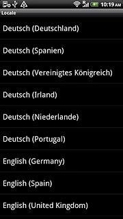 Press the required language.