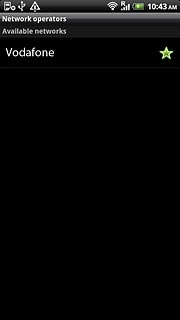 Press the required network.Your display will tell you if you've access to the network you've chosen.
