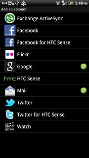 Press the required social network or the required email account.