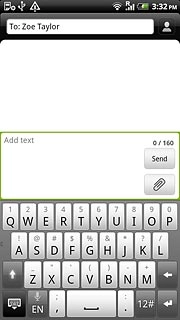 Press Add text.Write the text for your text message.