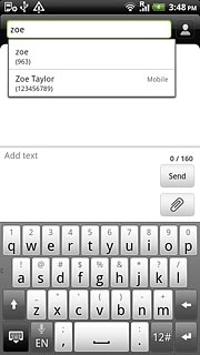 Press the required contact.