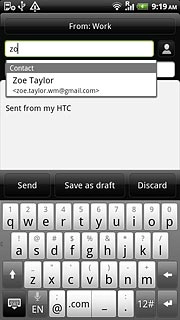 Press the required contact.To add more recipients.