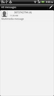 Press the required sender.