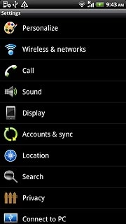 Press Accounts & sync.