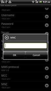 Key in 03 and press OK.