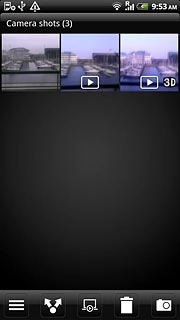 Go to the required folder.Press and hold the required picture or the required video clip until a pop-up menu is displayed.