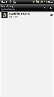 Press the required audio file.
