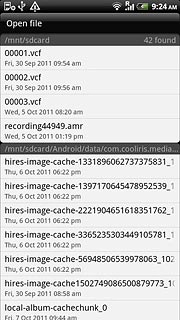 Press the required file.