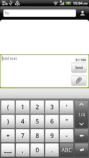 Press ABC to return to text input.