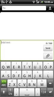 Press once on each letter to write the required word.A number of words based on the letters you've keyed in are displayed.