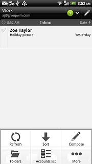 If required, press More.