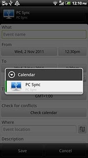Press the required calendar.