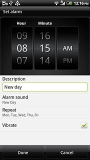 Press Vibrate to turn vibration on or off.