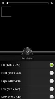 Press the required video quality.