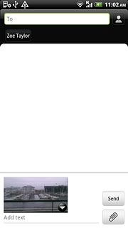 Write subject and text for your picture message.Press Send.