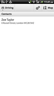 Press the required contact.