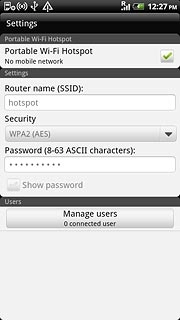 When the box next to the menu item is ticked (V), the function is turned on.