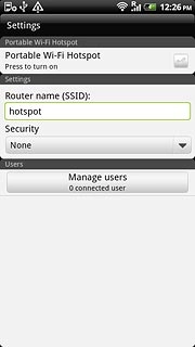 Press the drop down list below Security.