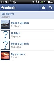 Press the required photo album.
