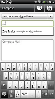 Press the required contact.
