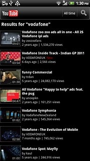 Press the required video clip.