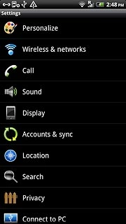 Press Accounts & sync.
