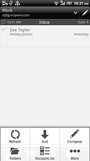 If required, press More.