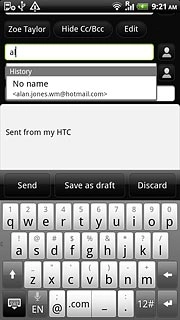 Press the required contact.