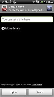 Press You can set a title here and key in text for the video clip.