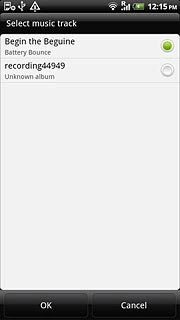 Once you've found an alarm tone you like, press OK.