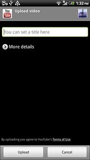 Press You can set a title here and key in a title for the video clip.Follow the instructions on the display to select the required settings.