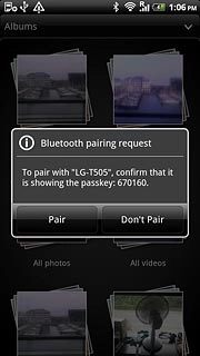 Press Pair.You also need to accept the transfer on the other device.The file is sent.