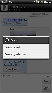 Press Delete thread.