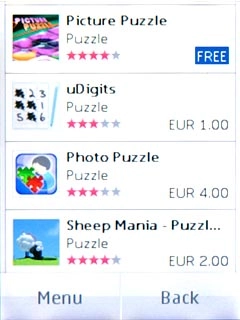 Press the required application.