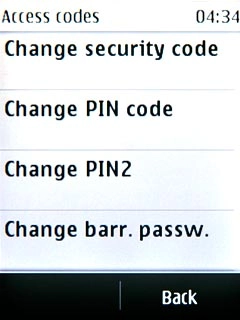 Press Change security code.