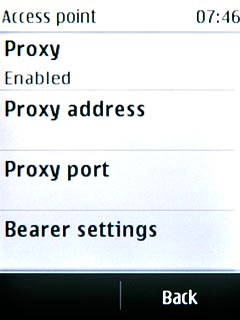 Press Proxy port.