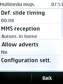 Press Configuration sett..