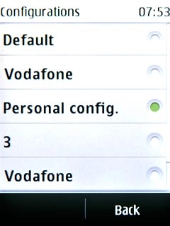 Press Personal config..