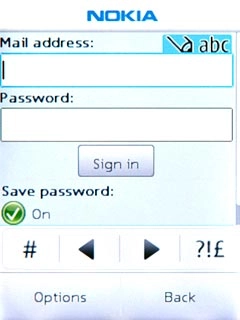 Press Mail address and key in your email address.