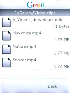 Press the required file.