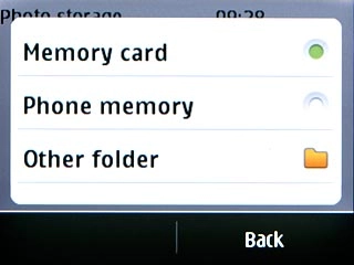 Press , Phone memory or Other folder.