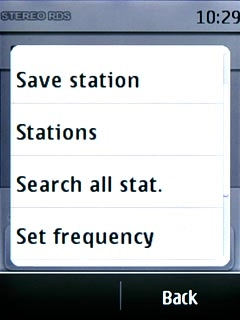 Press Set frequency.