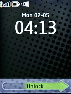 Press and drag Unlock right.