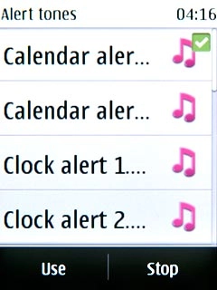Once you've found a message tone you like, press Use.