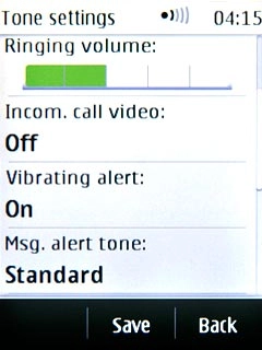 Press Msg. alert tone.