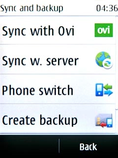 Press Create backup.